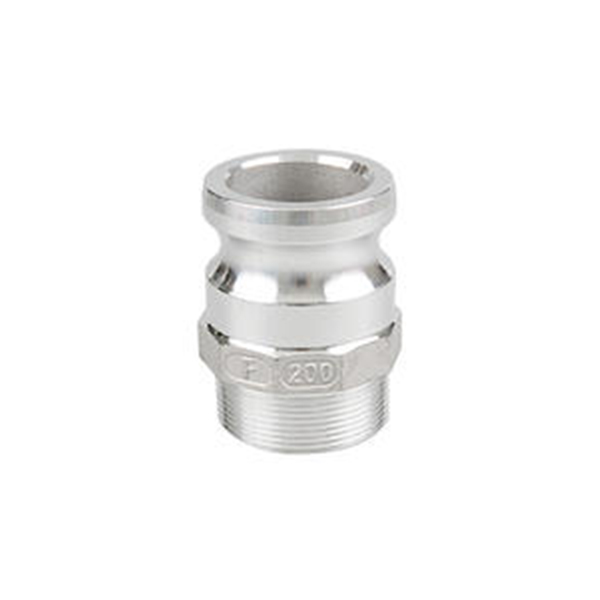 Type F Aluminum Male Adapter x Male Thread Camlock