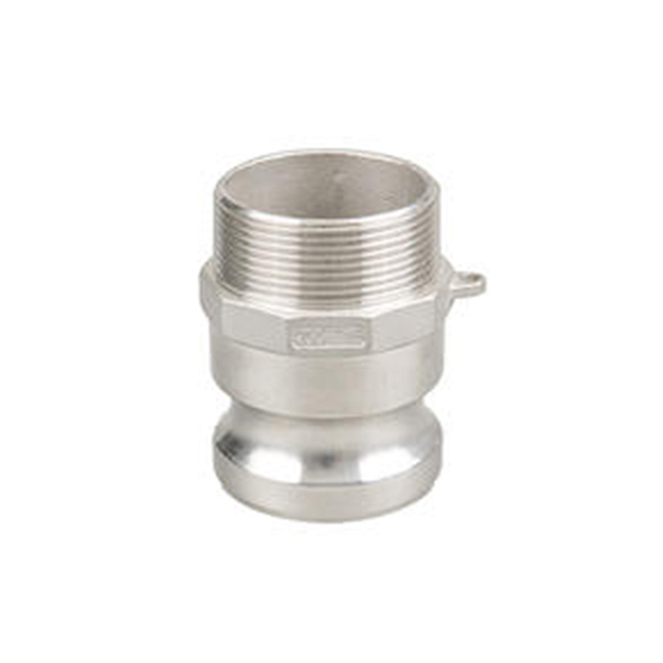 Type F Stainless Steel Male Adapter x Male Thread Camlock